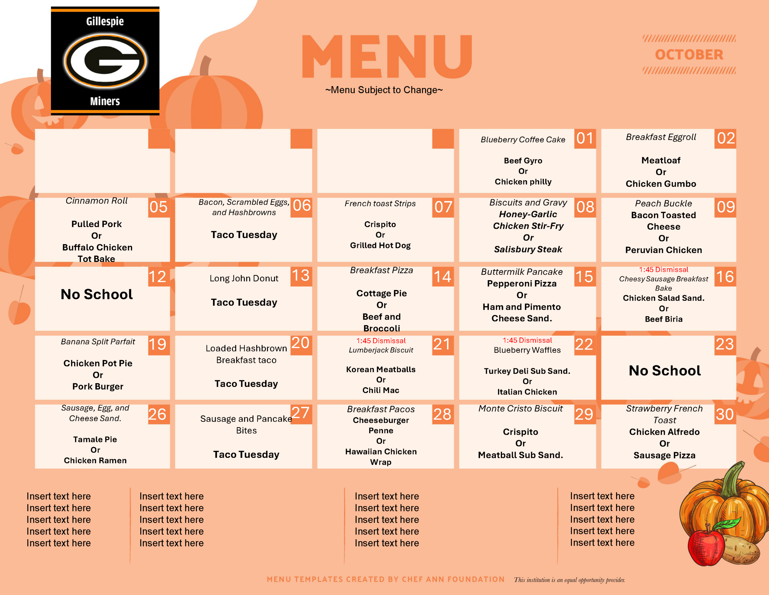 HS-MS Menu October 2026 Revised